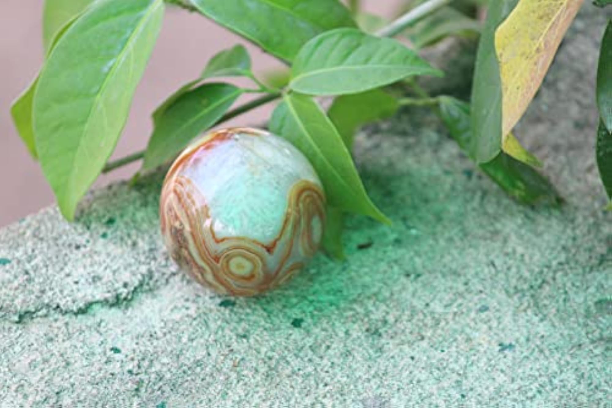 Jet Carnelian Hand Carved Crystal Ball Sphere, Healing